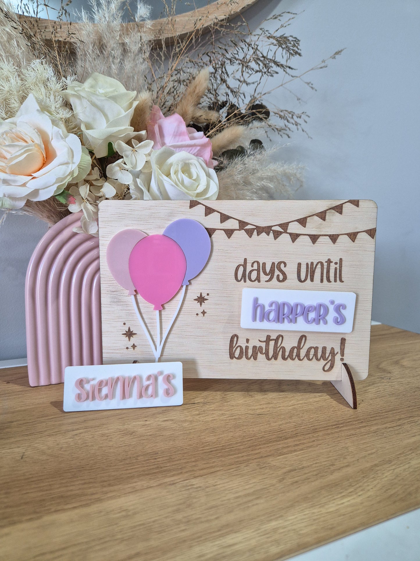 Birthday Countdown Plaque