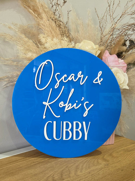 Acrylic Cubby House Sign