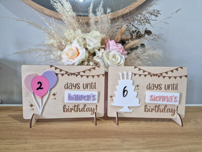 Birthday Countdown Plaque
